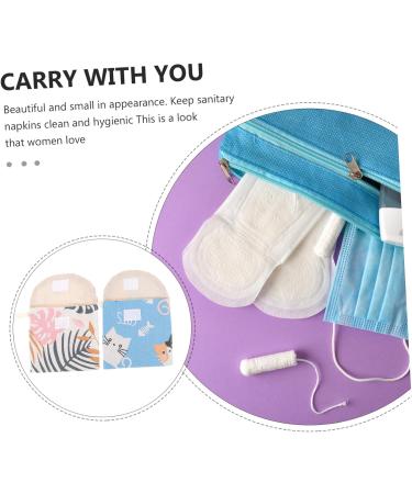 Hemoton 2pcs Travel Organizer Bags - Yellow Cat Girl Child Menstrual Pad Pouch - Buy Online on GoSupps.com