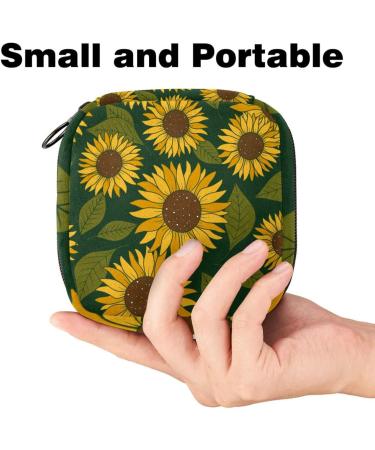 Portable Storage Bags for Women's Bandages & Menstrual Products | Sunflower Design for School & Office - Buy Online on GoSupps.com