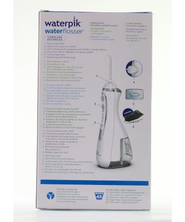 Waterpik Cordless Advanced Water Flosser - Wireless Oral Shower with 4 Attachments Adjustable Pressure Induction Charging - WP-560Eu - Buy Online on GoSupps.com