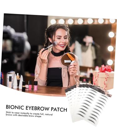 PLAFOPE Black Eyebrows 10pcs Imitation Eco Eyebrow Sticker Stickers Water Transfer Eyebrow Sticker Eyebrow Lines 6d - Buy Online on GoSupps.com