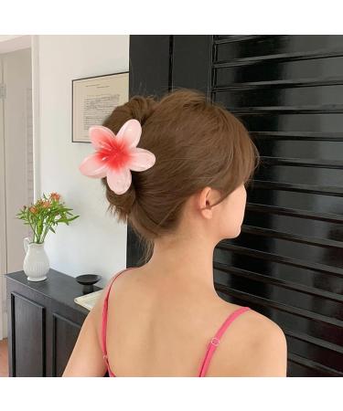Flower Claw Clips For Thick Hair Plumeria Hair Clip Large Claw Clips - Colorful Flower Hair Clips Holiday For Girls Ladies To Claw Thick Hair & Thin Hair Orange - Buy Online on GoSupps.com