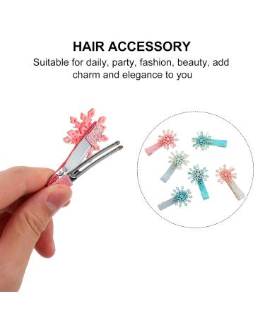 Frcolor 6Pcs Glitter Snowflake Hair Clips - Christmas Hair Accessories for Toddlers & Girls - Perfect Holiday Gift - Buy Online on GoSupps.com