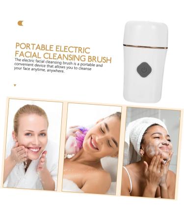 DOITOOL Electric Facial Brush Cleansing Brush Electric Face Scrubber Facial Cleaning Brush Face Scrubber for Women Face Brush Exfoliator Face Scrubber Electric White 2 in 1 Abs - Buy Online on GoSupps.com