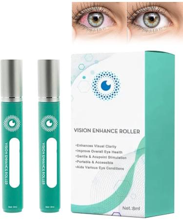 Ophthlamed Vision Enhance Roller Eye Massage Roller Alleviates Eye Strain Relieve Eye Strain Enhances Visual Clarity | Relieve Your Eye Strain for Elderly Adults and Children (2pcs)