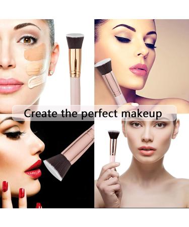 Jeopoom Rose Gold Makeup Brush Ideal Foundation & Cosmetic Brush for Polishing & Blending - Buy Online on GoSupps.com