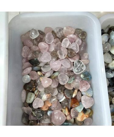 Rose Quartz Heart Crystals Natural Stones and Minerals Quartz Rose - (Color: 160-200Gram) - Buy Online on GoSupps.com