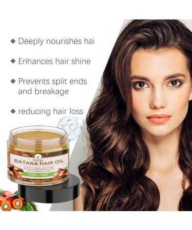 Natural Raw Batana Hair Oil Conditioner - Organic Hair Growth Mask for Men & Women | Prevent Hair Fall & Moisturize Scalp - 4.23 FL. OZ - Buy Online on GoSupps.com