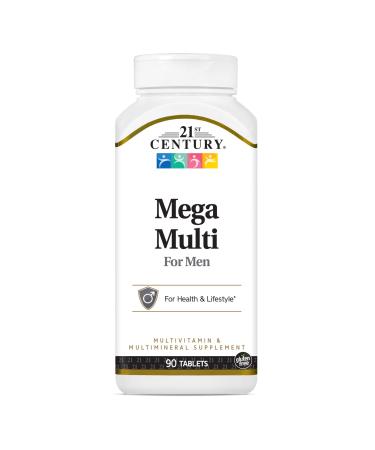 21st Century Mega Multi For Men Multivitamin & Multimineral 90 Tablets