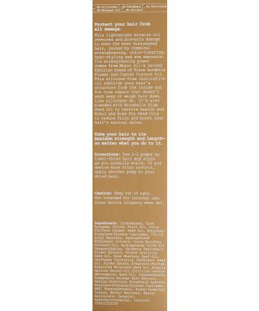 Carol's Daughter Monoi Repairing Oil Sacred Strengthening Serum - 1.7 fl oz | For Heat-Styled, Color Treated & Relaxed Hair | Silicone-Free - Buy Online on GoSupps.com