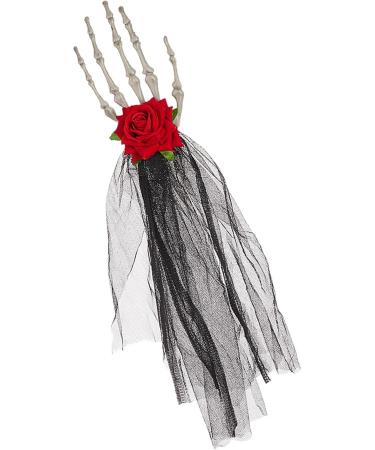 Moreeulsi Halloween Skull Hand Hairpins Skeleton Hand Bone Claw Punk Headdress Halloween Skull Hand Headpiece Hairpins Halloween Skeleton Headpiece Issue Card - Buy Online on GoSupps.com