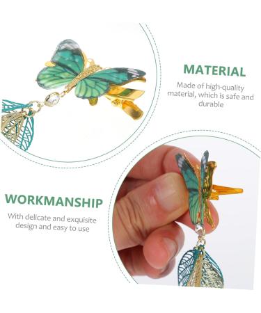 MAGICLULU 3 Pairs Tulle Butterfly Hair Clip Retro Barrette for Retro Tassel Hairpins Hair Clip for Women Hair Clip with Tassel Classic Tassel Barrette Decorative Tassel Headdress - Buy Online on GoSupps.com
