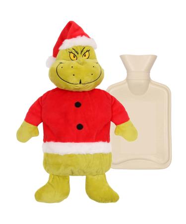 Grinch hot water bottle with soft cover natural rubber 1l