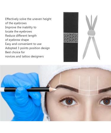 Eyebrow Makeup Ruler Eyebrow Mapping Ruler Eyebrow Stencil Ruler Stainless Steel 3 Point Positioning Eyebrow Makeup Ruler for Microblading Silver - Buy Online on GoSupps.com