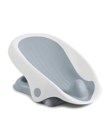 Summer Clean Rinse Baby Bather (Gray)  Bath Support for Use on the Counter, in the Sink or in the Bathtub, Has 3 Reclining Positions and Soft, Quick-Dry Material  Use from Birth until Sitting Up