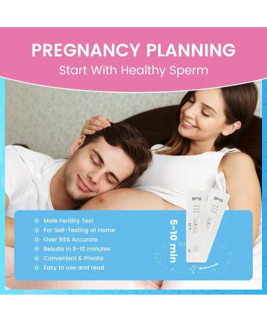 Sperm Test for Men - Male Fertility Test | Sperm Count Test Kit for Checking Sperm Concentration | Normal or Low Sperm Count | Accurate Private Rapid Result at Home - Buy Online on GoSupps.com