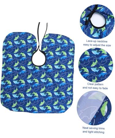 Beatifufu 1pc Haircutting Shawl Polyester Pongee Cloth Haircutting Gown Aprons for Haircutting Cloth Apron Waterproof Apron Kid Apron Small Shark Apron Childrens Apron - Buy Online on GoSupps.com