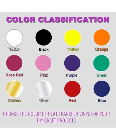 12 Pack of Heat Transfer Vinyl HTV for T-Shirts - 12x3' Rolls - Buy Online on GoSupps.com