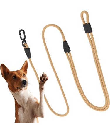 Hands-Free Dog Leash - 2m Adjustable Belly Belt | 3-in-1 Running & Training Leash for Large & Small Dogs - Beige - Buy Online on GoSupps.com