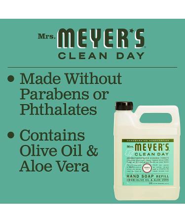 Mrs. Meyer's Clean Day Basil Hand Soap Refill - 33 Fl. Oz (Pack of 2) - Buy Online on GoSupps.com