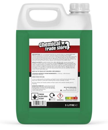 Buy Concentrated Aloe Vera Washing Up Liquid - 5 Litre (169.07 Fl Oz) - Eco-Friendly & Effective Dish Soap - International Shipping Available - Buy Online on GoSupps.com
