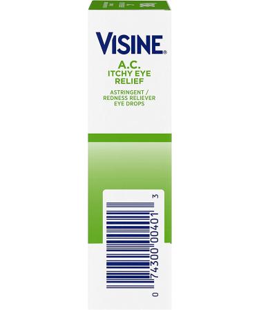 Visine A.C Astringent Redness Reliever Eye Drops 0.5 Fl Oz - Pack of 1 - Buy Online on GoSupps.com
