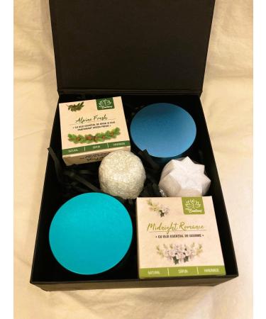 my Emotions Gift Set "Wellbeing - Confidence" Gift Box with 2 Handmade Natural Soaps 2 Soy Wax Candles with Essential Oils and 2 Shower Steamers - Buy Online on GoSupps.com