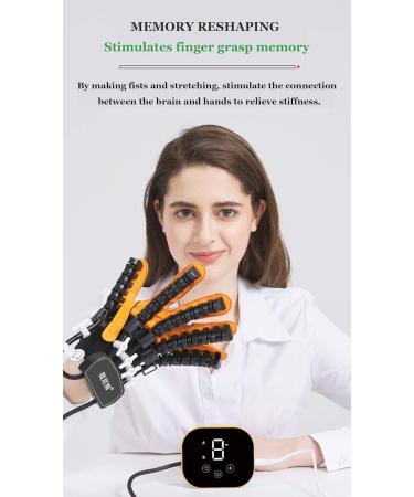 Hand Rehabilitation Robot Gloves Intensity Adjustable Hempiplegia Arthriti Patient Therapy Left & Right Hand Finger Rehabilitation Trainer Relieve Hand Stiffness left hand XX-Large - Buy Online on GoSupps.com