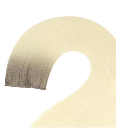 Youngsee Genius Real Hair Ombre Extensions - 60cm Light Brown to Platinum Blonde 25g #R8T60 - Virgin Brawl Quality - Buy Online on GoSupps.com