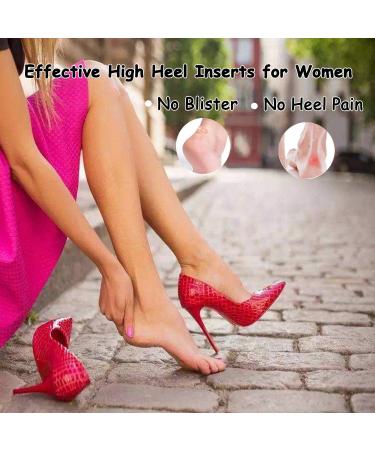 Clear Gel Heel Liners - 5 Pairs Heel Grips for Men and Women | Anti-Slippage Cushion Inserts for Loose Shoes - Buy Online on GoSupps.com