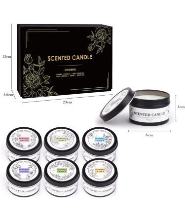 Fragrance Candles Gift Set for Women & Men | 6 Soy Wax Aromatherapy Candles | Perfect for Valentine's Day Mother's Day & Easter - Buy Online on GoSupps.com