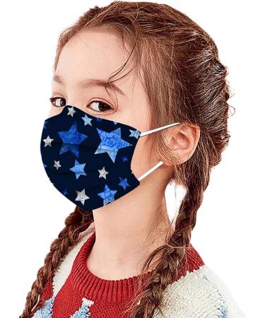 50pc Kids Disposable_Mask 3 Ply Kids Face_Masks for Protection Anti Dust Face Mouth Filter Tools for Children School - Buy Online on GoSupps.com