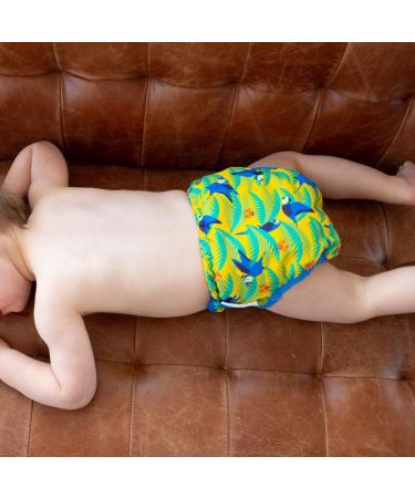 Close Pop-in Premium Bamboo Fabric Diaper | Birth to Potty | Safe Closure - Parrot Design | International Shipping - Buy Online on GoSupps.com