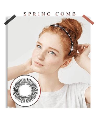 6-Piece Flexible Circular Stretch Comb Set - Plastic Hair Band Holder for Women & Girls - Available in 2 Colors - Buy Online on GoSupps.com