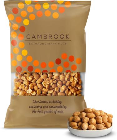 Cambrook Dry Roasted Peanuts 1kg Bag - Premium Quality, Gluten Free, Vegan Nuts - Buy Online on GoSupps.com