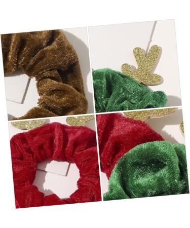minkissy Christmas Hair Rope Hair Bungee Scrunchie with Ribbon Stretchy Spiral Hair Accessory Antler Hair Band Christmas Rubber Band Bobbles Ponytail Holder Decorative Rubber Band Fabric - Buy Online on GoSupps.com