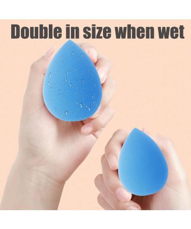 TCPENG Makeup Sponge for Blending Liquid Foundation Cream & Powder - Easy to Clean Super Soft & Non Latex Beauty Blender Concealer Applicator (3 Pack Blue) - Buy Online on GoSupps.com