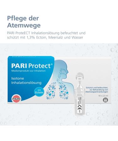 Pari Mucoclear Protect 3% NaCl Inhalation Solution - Sterile Hypertone Saline for All Ages - 10 Ampoules x 2.5ml - Eco-Friendly & Preservative-Free - Buy Online on GoSupps.com