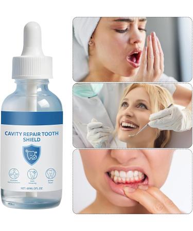Dental Cavity Liquid - 60ml Natural Inversion and Strengthening Drops Oral Health Liquid | For Daily Use at Bedtime After Brushing at Home and While Traveling - Buy Online on GoSupps.com