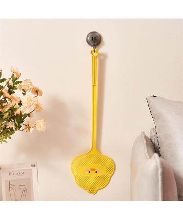 BAMFY 4 Pcs Fly Swatters Durable and Thickened Plastic Manual Fly Killer Heavy Duty with Long Handle Fly Swatters for Indoor Outdoor Mosquitoes Bees Flies Yellow - Buy Online on GoSupps.com