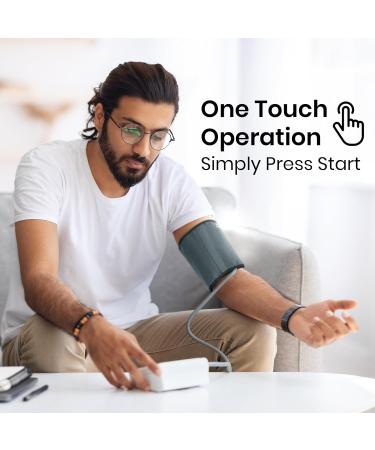 Buy Blood Pressure Monitor - Accurate Upper Arm Sphygmomanometer for Home Use | High Heart Rate Digital BP Cuff Machine - Essential for Hypertension & Pregnancy - Buy Online on GoSupps.com