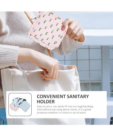 Storage Bags for Women's Bandages - 4-Pack Zipper Period Bags | Perfect First Period Gifts for Girls & Teens | Blue Collection - Buy Online on GoSupps.com