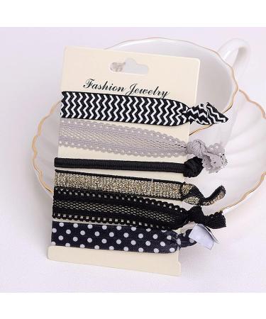 30 Pieces Elastic Hair Scrunchies Set - Super Soft Printed Hair Ties for Women & Girls - No Wrinkle Elastic Bands for Ponytails & Bracelets - Buy Online on GoSupps.com