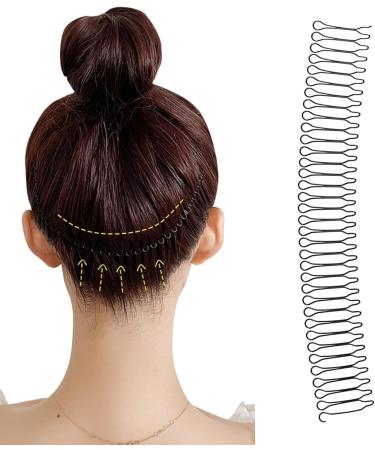 Hair Finishing Comb - Hair Comb Clips | Invisible Hair Fixer U Pin | U Shape Hair Finishing Fixer Comb | Hair Updo Styling Tool | Decorative Bangs Holder For Women & Girls Hairstyle Hair Combs - Buy Online on GoSupps.com