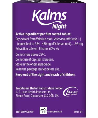 Kalms Night Tablets - Herbal Sleep Aid for Temporary Relief of Sleep Disturbances | 50 Tablets - Buy Online on GoSupps.com