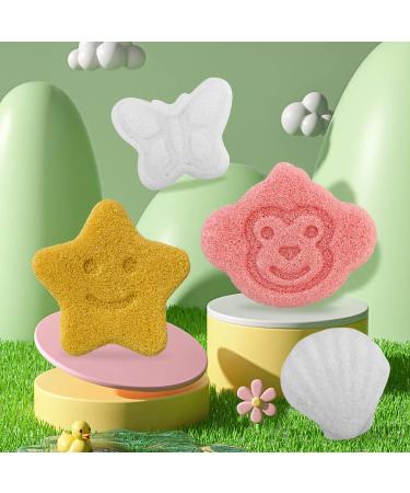 Organic Konjac Sponge Baby Set (6 Pack) - Gentle Cleansing and Exfoliating for Body & Face | Natural Bath Sponges for Newborn Essentials - Buy Online on GoSupps.com