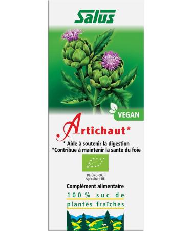 Salus Organic Artichoke Organic Artichoke Juice Supplement Helps with Digestion and Liver Health Vegan No Additives - Buy Online on GoSupps.com