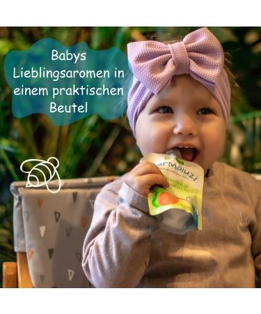 Organic Quetschies by Marmaluzi - Premium No Sugar Fruit Puree Gift Set for Babies 6 Months+ - 4 Pack (4 x 90g) - Buy Online on GoSupps.com