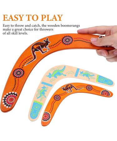 ToddMomy Wooden Boomerang for Kids - 2-Piece V-Shaped Outdoor Flying Toy | Safe & Fun - Buy Online on GoSupps.com