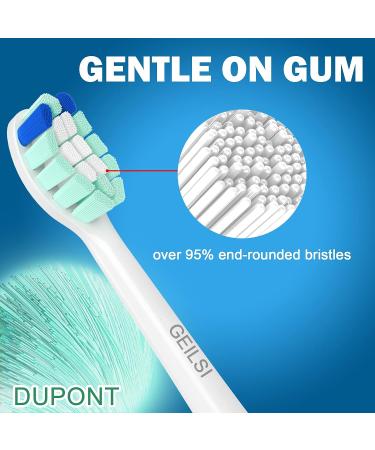 10 Pack Sonicare Compatible Replacement Toothbrush Heads for Optimal Oral Care - White - Buy Online on GoSupps.com