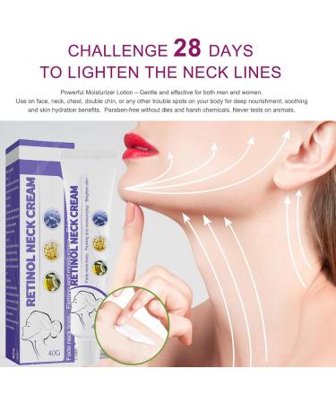 Neck Tightening Cream Duo - Firming & Lifting Sagging Skin, Reduce Wrinkles & Fine Lines - 40g x 2 - Buy Online on GoSupps.com